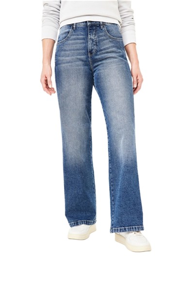 MARLENE Mid Blue Stone Used Moustache Comfort Fit