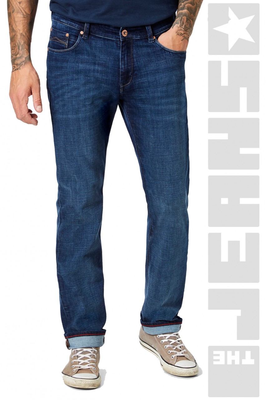 Paddocks Jeans Paddock's Carter 5718 blue black moustache used auch extra lang 