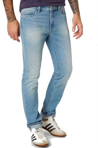 RANGER PIPE Rigid Denim Bleached Moustache Used Slim Fit