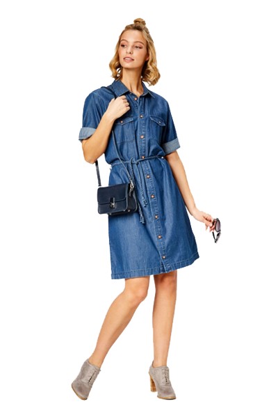 JEANSKLEID Medium Blue